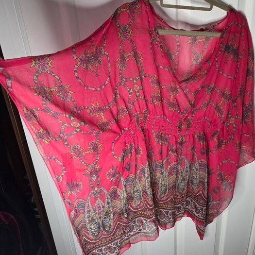 Chiffon blouse, tunic size 10