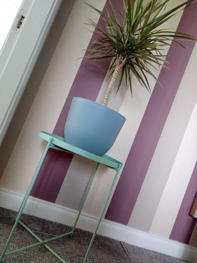 Mint Green Side Table/ Plant Stand