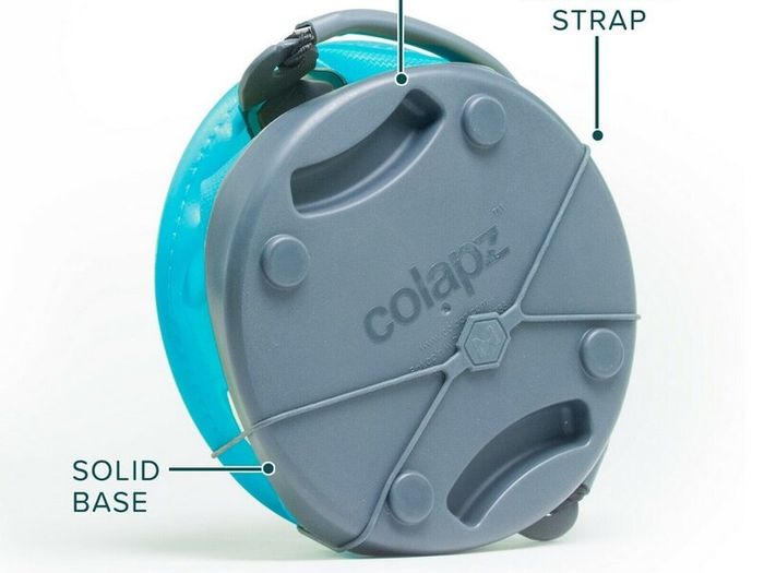 Colapz 9L Blue Collapsible Bucket - Camping Folding Bucket with Handle