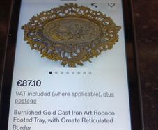 Antique  footed tray