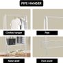 NEW SALE | Clothes Rail Stand Garment Coat Rack with Metal Shelf, Frame for Bedroom, Saving Space Clothes Rail,1.5m Image 4
