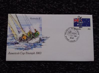 Australia : " America's Cup Triumph " Pre-Stamped First Day Cover : 1983
