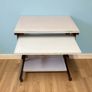 Compact Computer Desk / Study Desk with Pull Out Keyboard Tray & Castor Wheels Image 3
