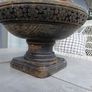 Wooden bowl carved for fruit, flowers Image 4