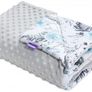 Beautiful handmade minky newborn baby blanket 55 x 75 cm Image 4