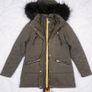 Fluid Khaki Green Faux Fur Hood Puffer Coat 10UK/38EU Image 9