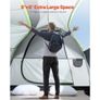 SUV Tent for Camping, 8FT L x 8FT W, Waterproof PU2000mm Spacious Double Layer Design for 5-8 Person Image 4