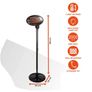 Electric Quartz Garden-Patio Heater, Freestanding or Wall Mountable Design, Safety Overheat Protection, Adjustable Height and 45 Degree Tilt, 3 Heat Settings, 2000 W, Image 2