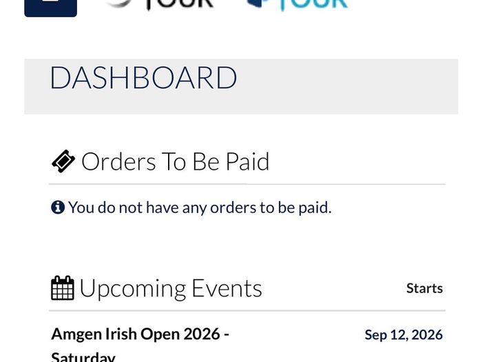 2 x Amgen Irish Open Tickets (Saturday)