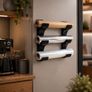 Wall-Mounted Kitchen Roll Organiser 3 Roll Holder Image 2