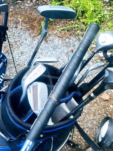 Set of golf clubs