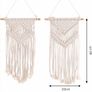 2pcs Macrame Wall Hanging Handmade Woven Tapestry, Boho Wall Decor Art Home Decoration (25cm W x 42cm L) Image 4