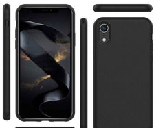 Black Soft Silicone Case for iPhone XR Shockproof Back Cover