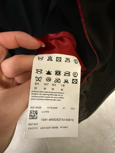 Brand new Hugo Boss leather jacket