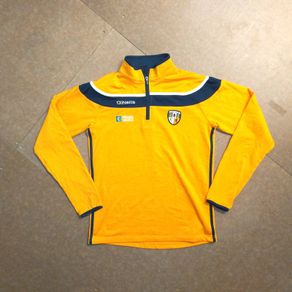 Antrim (S) GAA Half Zip Sweatshirt O'Neills Jumper Pullover Sweater Gaelic Football HurlingUlster Yellow Aontroim Small