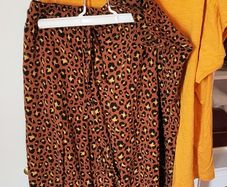 Plus size Leopard print summer trousers + top 18/20