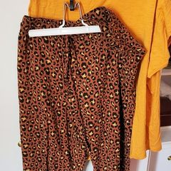 Plus size Leopard print summer trousers + top 18/20