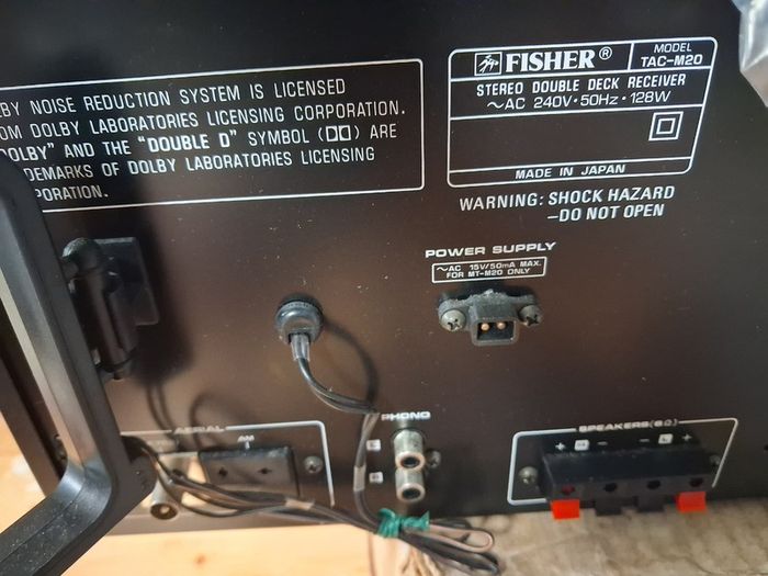 fisher sanyo turntable radio studio standard tac m20