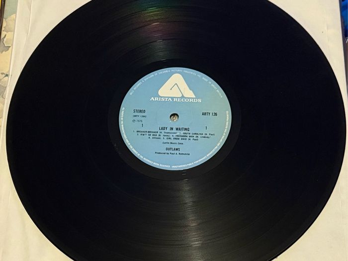 The Outlaws Lady in Waiting 1976 LP Record Vinyl Promo Copy
