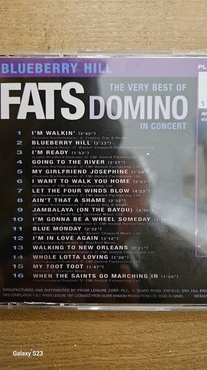 Fats Domino - In Concert. Blueberry Hill. The Very Best Of.