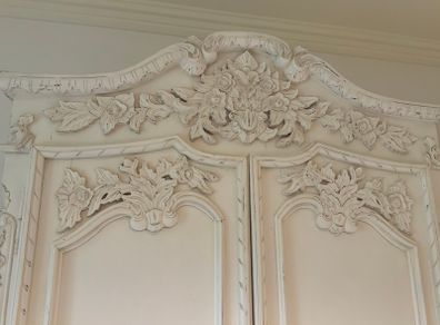Chateau French carved Armoire