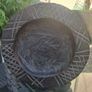 Stunning Vintage African Tribal Hand-carved Hardwood Ebony Divination Bowl Image 9