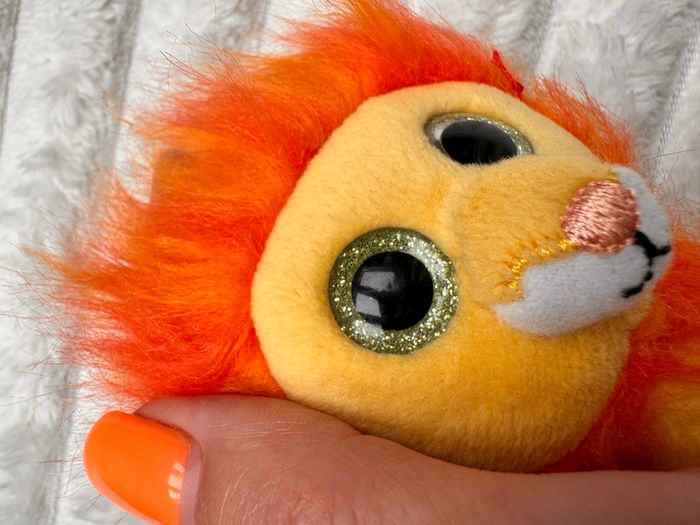 Bushy Teenie Beanie Boos Lion McDonalds 2017 approx. 8 cm. Used Please see photos