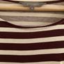 Principles burgundy striped top Image 2