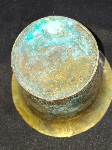 Antique Brass or Bronze Vessel, possibly a Traditional Holy Water Pot like a Panchpatran, Postage available or Collection