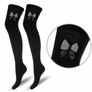 WOMEN'S cotton thigh highs with a BOW Image 3