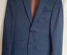 Navy 3 piece suit River Island