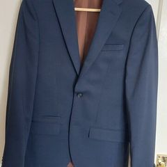 Navy 3 piece suit River Island