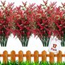 12 Bundles Outdoor Artificial Flowers UV Resistant Fake Boxwood Plants (MULTIPLE COLOURS) Image 10