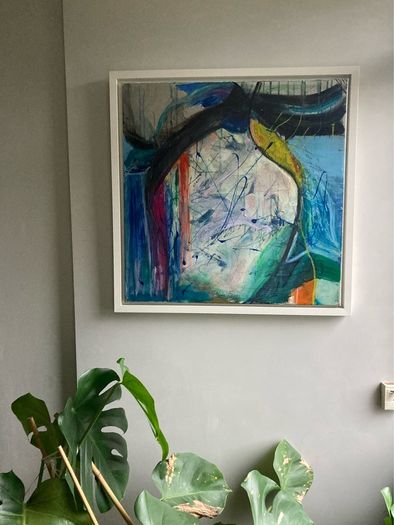 Original Abstract Painting Dublin Swimming Art Swim Art