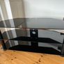 Black glass tv stand Image 2