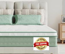 Small Double Mattresses 9.8 Inch 3-Zone Gel Memory Foam Pocket Sprung Mattress