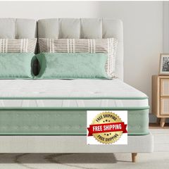 Small Double Mattresses 9.8 Inch 3-Zone Gel Memory Foam Pocket Sprung Mattress