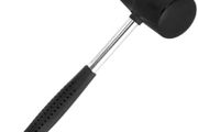 Milestone Camping 20420 12oz Rubber Mallet/Sturdy Steel Handle/Ideal for Putting Up Tents &amp; Canopies