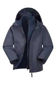 Fell Water-resistant Kids 3 in 1 Jacket Navy