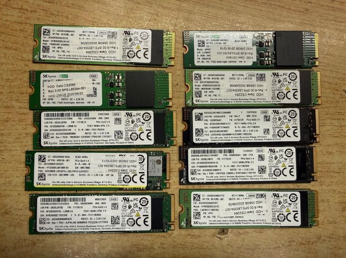 Mixed Brand 256GB M.2 NVMe SSD 2280 SSD Solid State HP Dell Lenovo