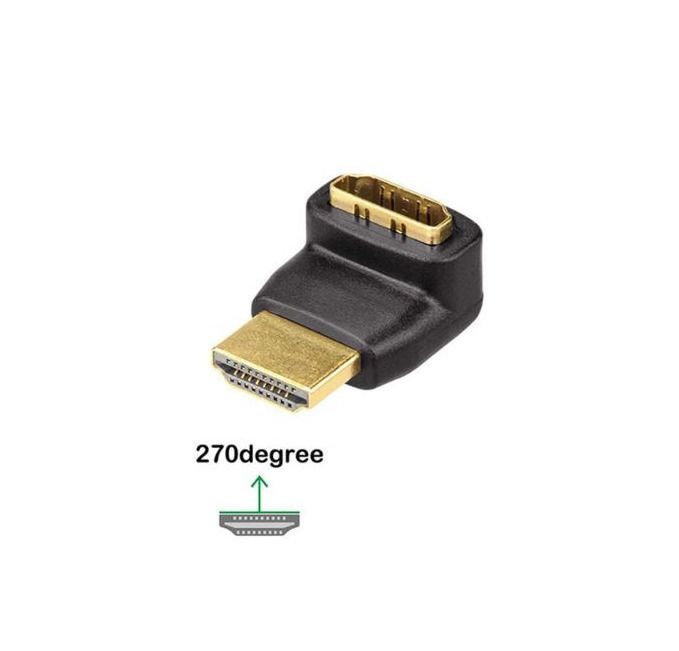 HDMI Connection Converter Male To Female 270 Degree/90 Degree