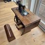 Singer Sewing Machine with cabinet and lid Image 4