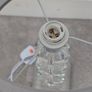 Pair of Crystal Effect Table Lamps with Grey Velvet Shades Matching Set Image 3