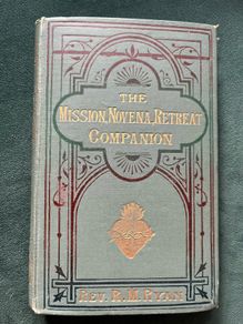 Antique Book The Mission Novena Retreat Companion