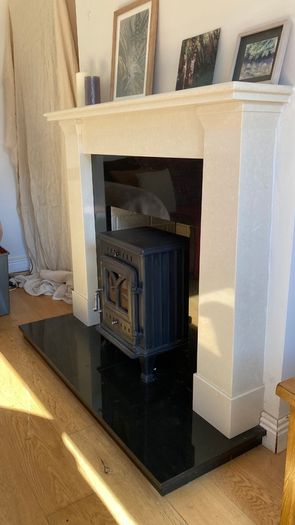 fireplace and stove