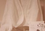 White Hand Knit Communion Bolero