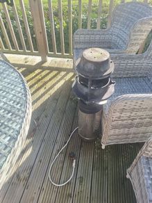 electric cowel, twin wall stove pipe and bend about 2.5 metre