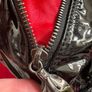 Rare Vintage Christian Louboutin Loubinette hobo black patent leather bag Image 6