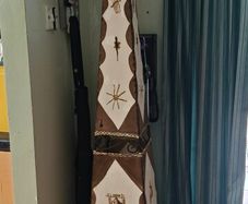 Moroccan henna floor lamp