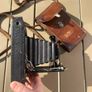 Vintage 1920s Kodak No. 1A Pocket Folding Camera with original leather case Image 2